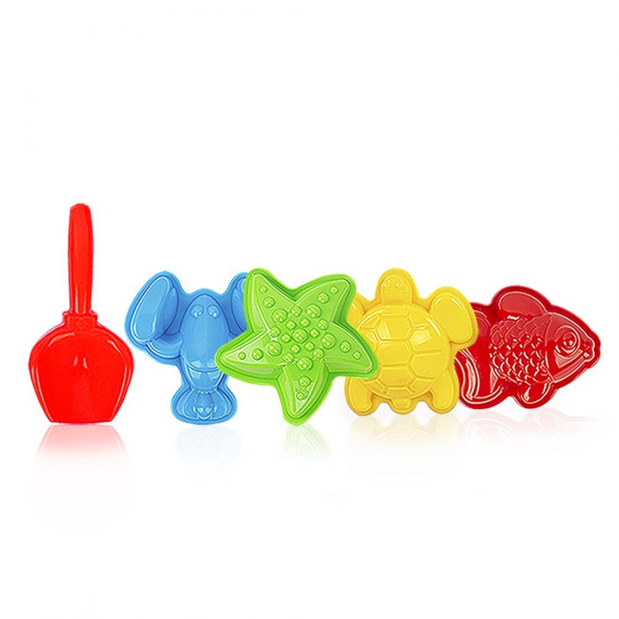 Игра Детский песочный набор 5пр. (формы для песка «МОРЕ» 4шт., совок)