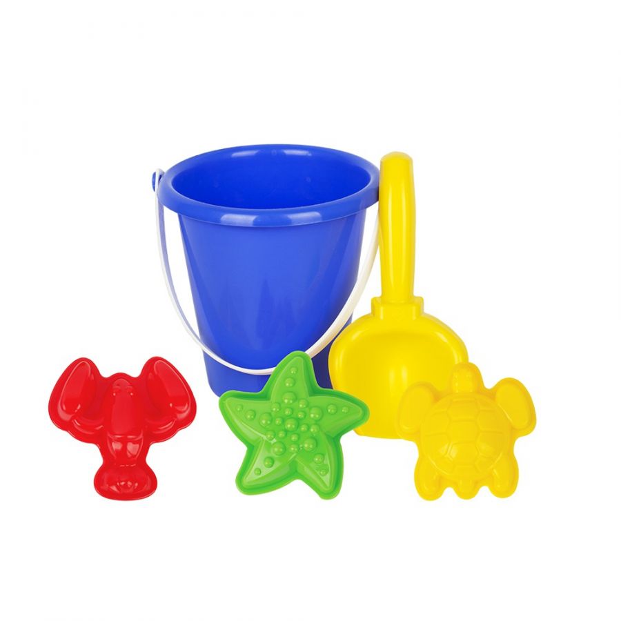 Игра Детский песочный набор 5пр.(ведро детское мини, совок, формы для песка 3шт.)