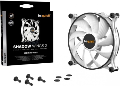 Вентилятор для корпуса 140mm be quiet! Shadow Wings 2 White (BL090)