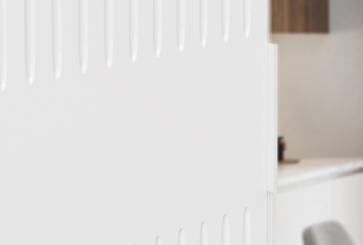 Шкаф комбинированный "Хилтон" 402.003.000 Ателье светлый/Белый матовый