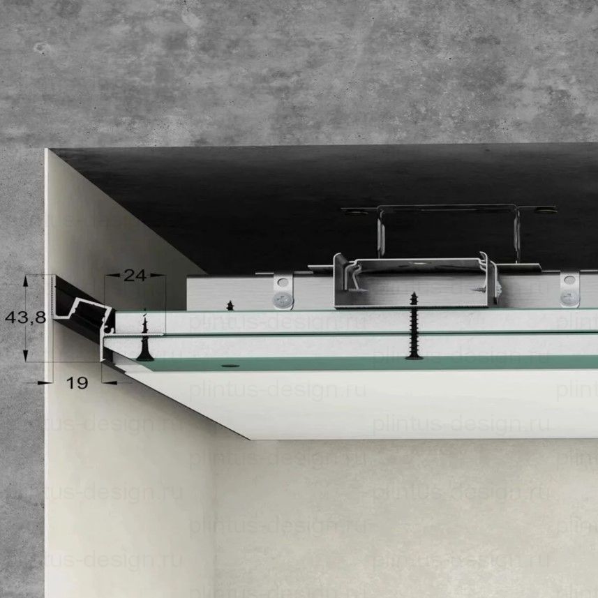 Laconistiq Gips Classic потолочный профиль без покрытия