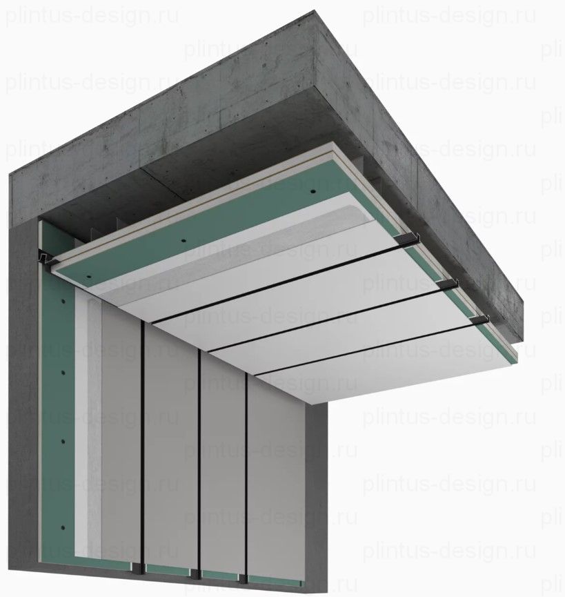 Laconistiq Gips Classic потолочный профиль без покрытия