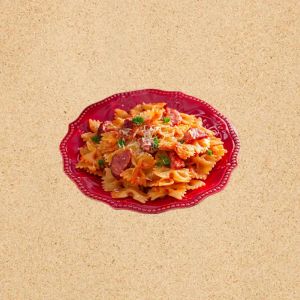 Паста с колбасой халяль 300г