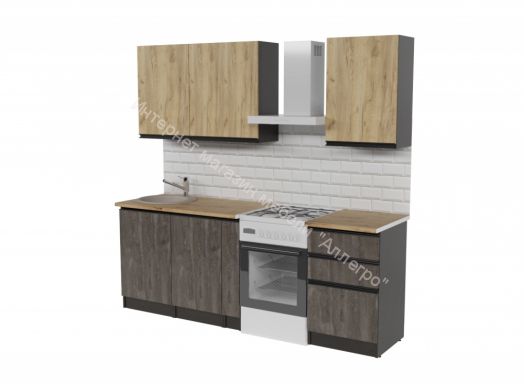 Кухонный гарнитур Адажио стандарт 1600 мм