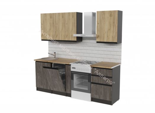 Кухонный гарнитур Адажио стандарт 1600 мм