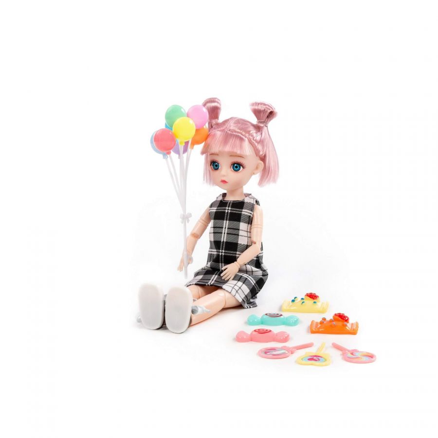 Кукла "Даша" (29 см) в парке + аксессуары (8 элементов) (в коробке №2)