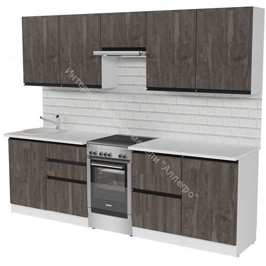 Кухонный гарнитур Ноктюрн мега 2500 мм