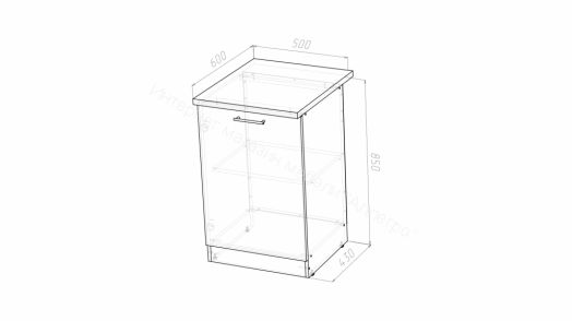 Кухонный гарнитур Ноктюрн мега 2500 мм
