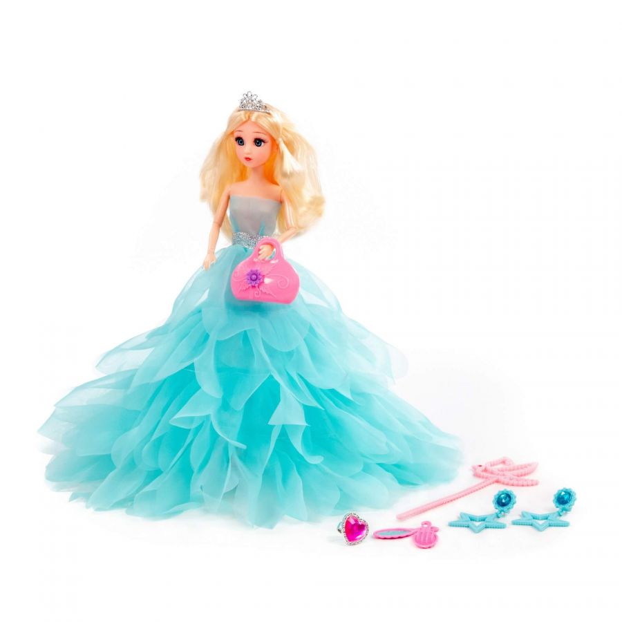 Кукла "Ксюша" (30 см) в пышном платье + аксессуары (7 элементов) (в коробке №4)