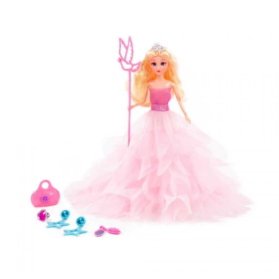 Кукла "Ксюша" (30 см) в пышном платье + аксессуары (7 элементов) (в коробке №4)