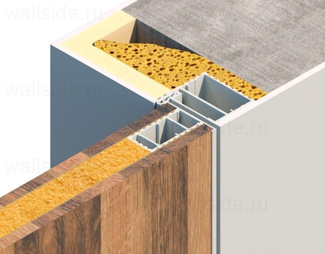 Скрытая дверь Pro Design Panel эмаль, внутреннего открывания