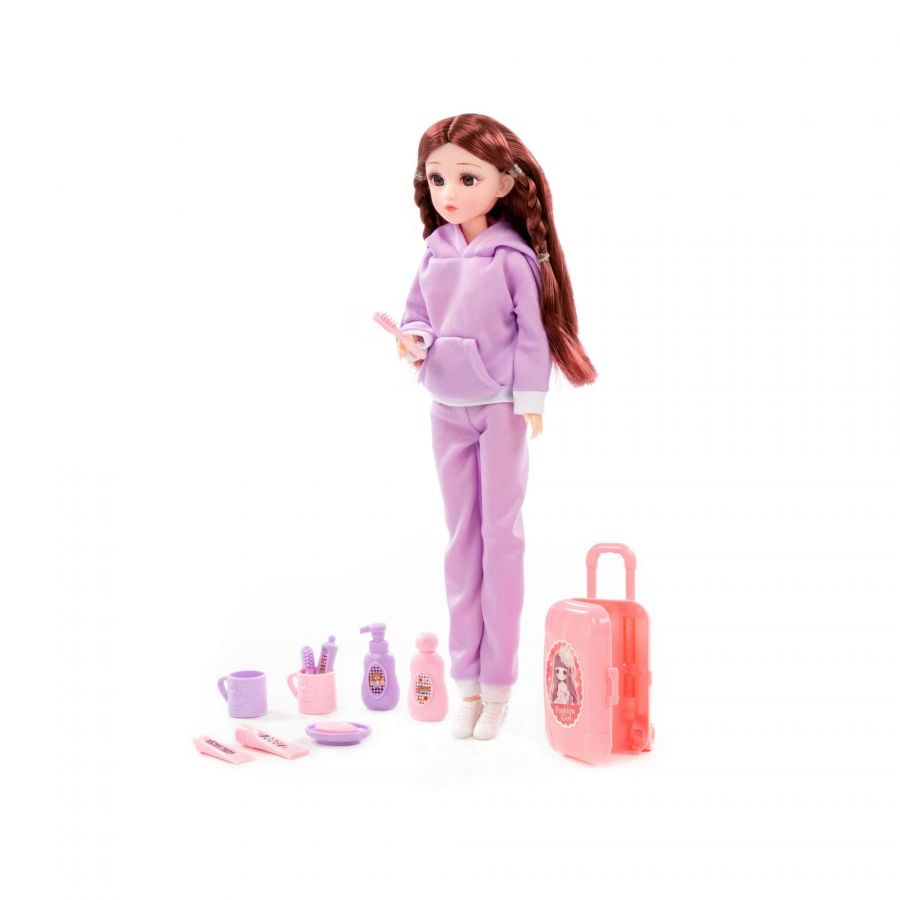 Кукла "Ксюша" (30 см) в спортивном костюме + аксессуары (12 элементов) (в коробке №3)