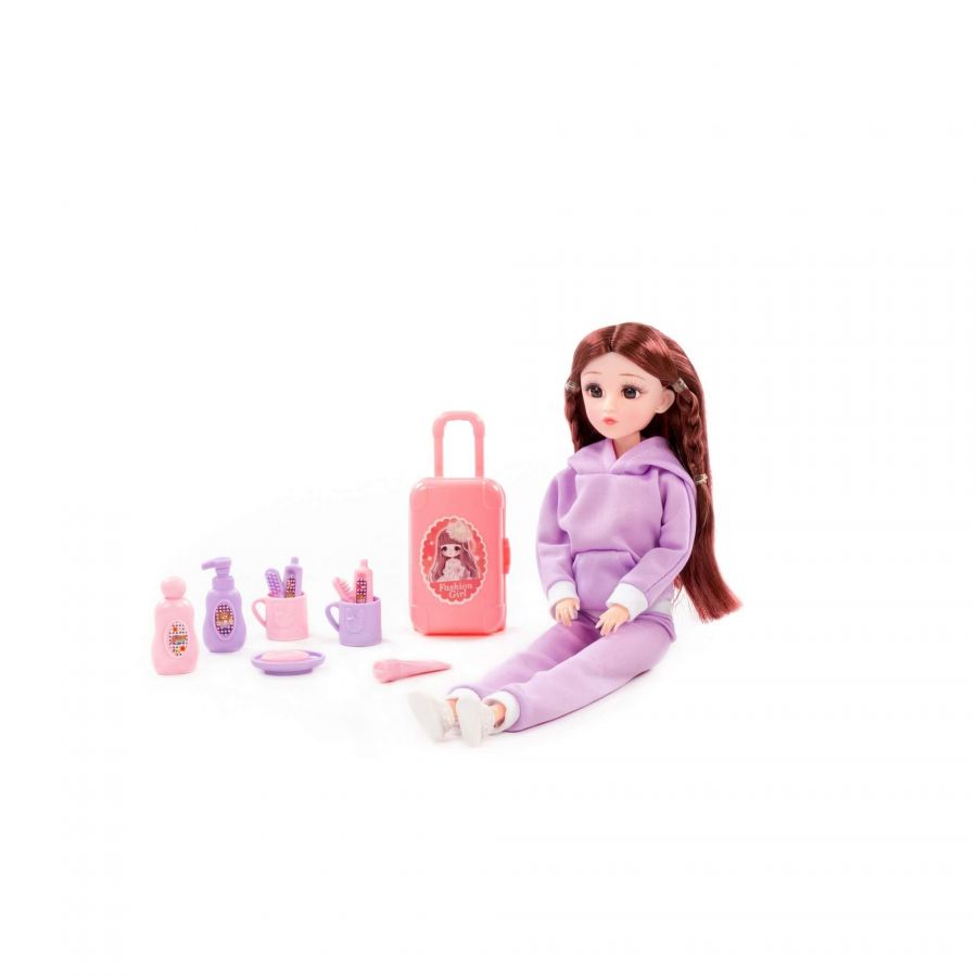 Кукла "Ксюша" (30 см) в спортивном костюме + аксессуары (12 элементов) (в коробке №3)