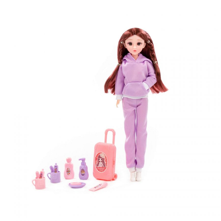 Кукла "Ксюша" (30 см) в спортивном костюме + аксессуары (12 элементов) (в коробке №3)