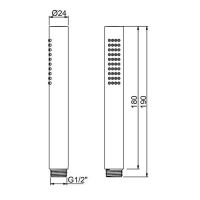 Душевая лейка ALMAR Easybrass E082091 схема 2