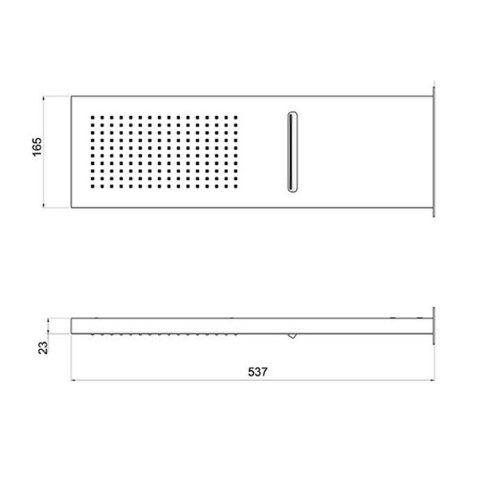 Верхний душ ALMAR Smart 165 х 537 E044199 ФОТО