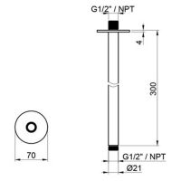 Кронштейн ALMAR Round Arm E021092.316 схема 2