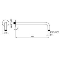 Кронштейн ALMAR Round Arm E021093.316 схема 2