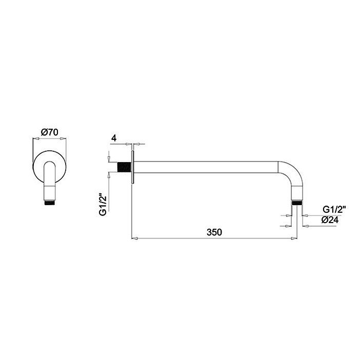 Кронштейн ALMAR Round Arm E021113 схема 4