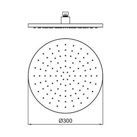 Almar Round верхний душ 300х300 мм ФОТО