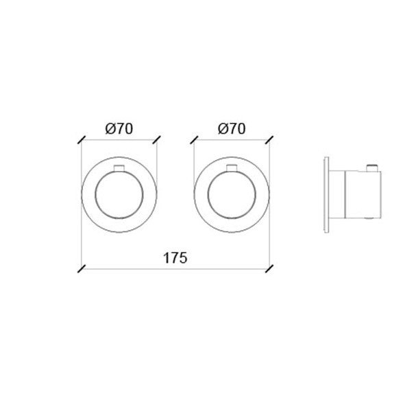 Однорычажный смеситель для душа ALMAR Modular E180132 схема 2