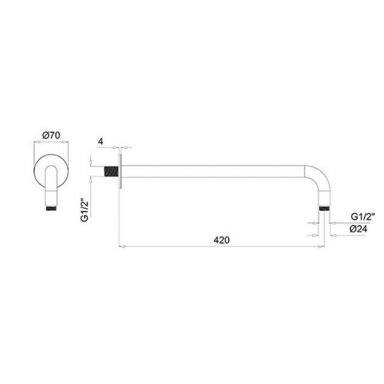 Кронштейн ALMAR Round Arm E021115 ФОТО