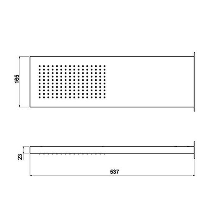 Верхний душ ALMAR Smart 16.5х53.7 E044200.MS схема 2