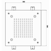 Верхний душ ALMAR Square Temptation 38х38 E044217.MS схема 2