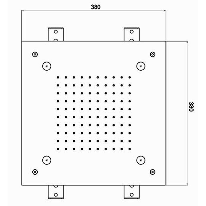 Верхний душ ALMAR Square Temptation 38х38 E044217.MS схема 2
