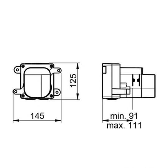 Скрытая часть смесителя ALMAR High Flow E174501 ФОТО