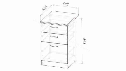 Кухонный гарнитур Сюита мега 2500 мм