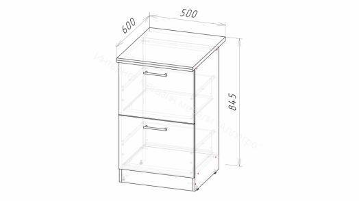 Кухонный гарнитур Адажио мега 2500 мм