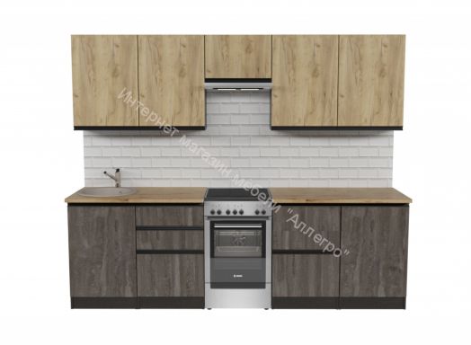 Кухонный гарнитур Адажио мега 2500 мм