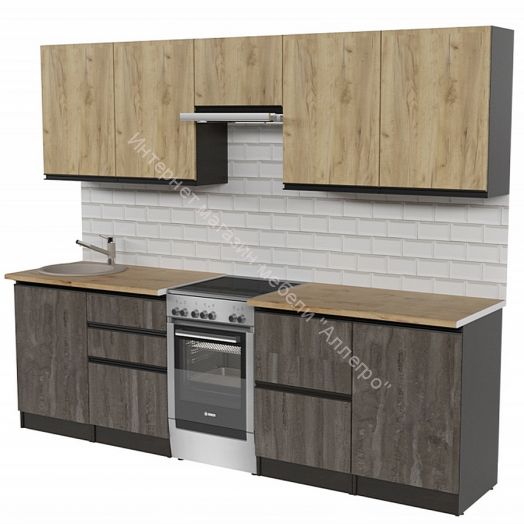 Кухонный гарнитур Адажио мега 2500 мм