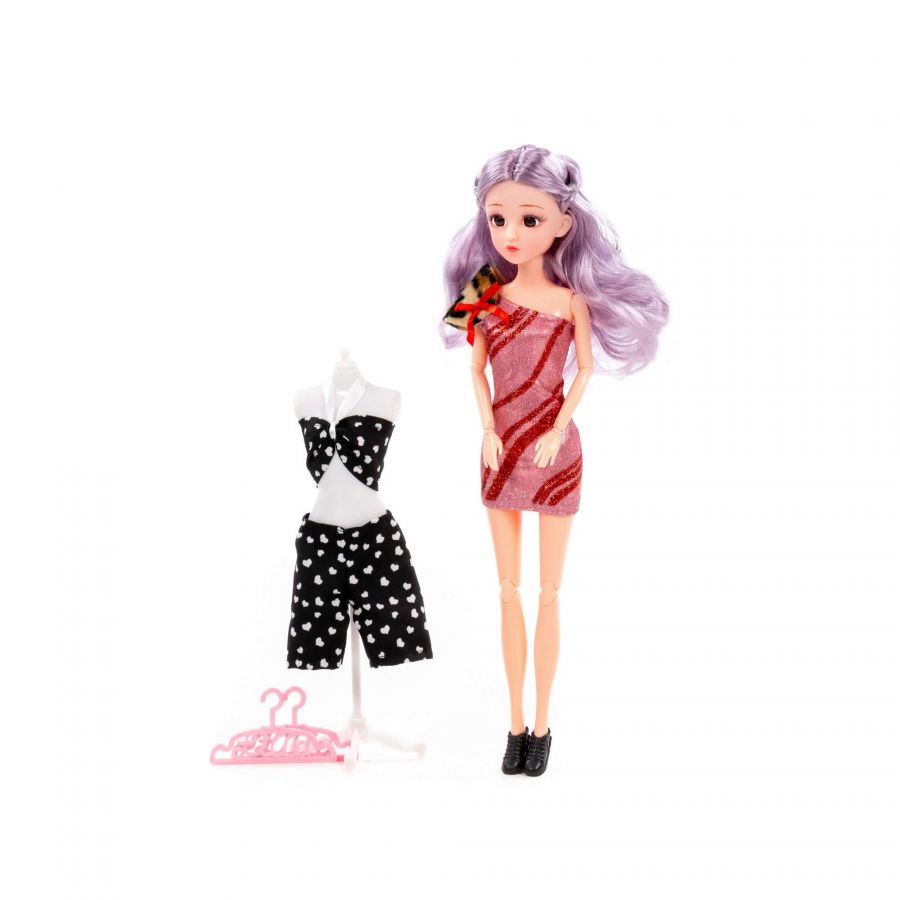 Кукла "Ксюша" (30 см) у стилиста + аксессуары (4 элемента) (в коробке №3)