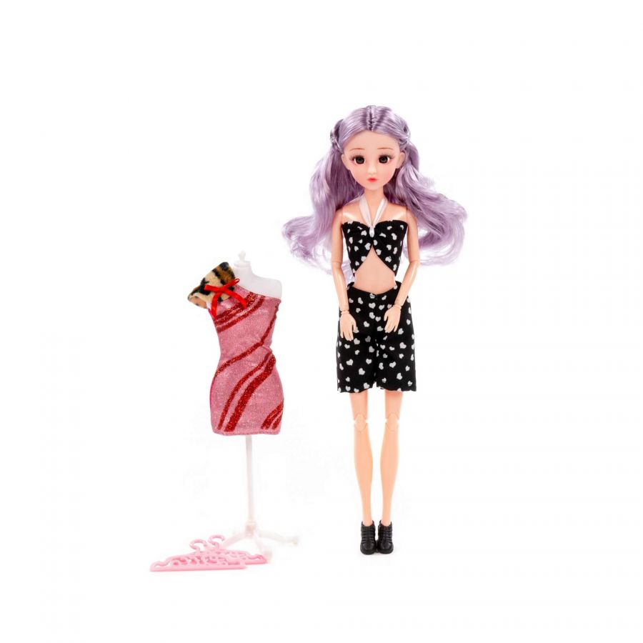 Кукла "Ксюша" (30 см) у стилиста + аксессуары (4 элемента) (в коробке №3)