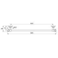 Полотенцедержатель подвесной 602/30 Stella Italica схема 6