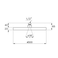 Верхний душ диаметром 30см Stella Docce схема 8