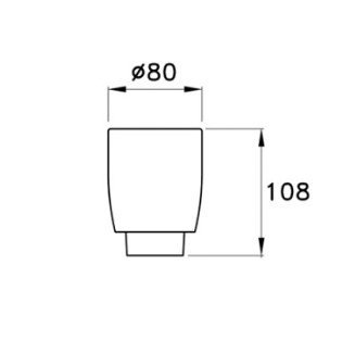 Стакан для зубных щеток Stella Bamboo BT 10007 схема 2