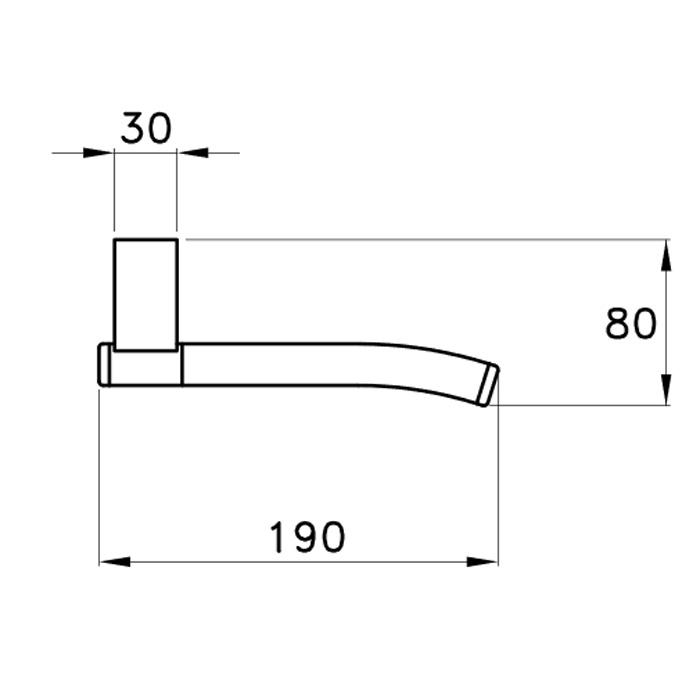 Держатель туалетной бумаги Stella Bamboo BT 10015 CR00 схема 3