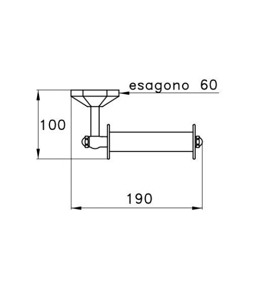 Держатель туалетной бумаги Stella Eccelsa EC 10015 CR00 схема 2