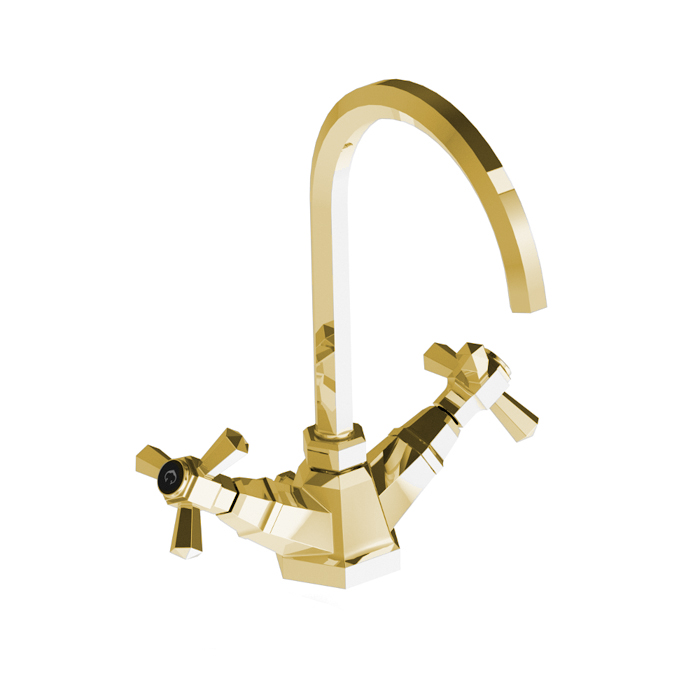 Изображение Смеситель Stella Eccelsa для раковины на 1 отверстие 3217 с донным клапаном