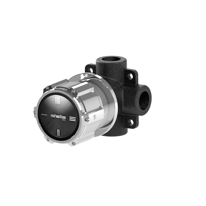 Изображение Встраиваемый переключатель для душа Stella Timeaster 0/153 на 2 выхода круглая ручка d=65мм