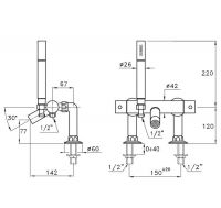 Смеситель для раковины Stella Casanova CS 01005 схема 2