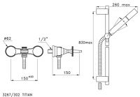 Смеситель для ванны Stella Titian TT 02011 CR00 схема 2