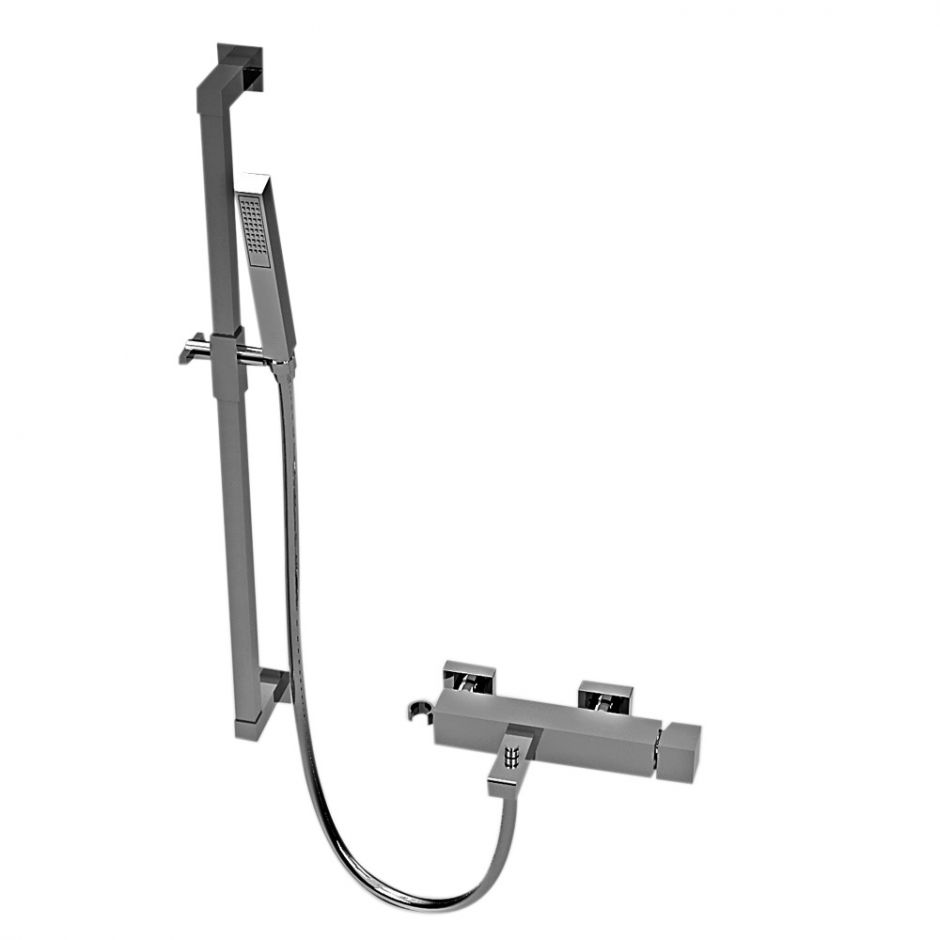 Изображение Смеситель Stella Bamboo Quadro для ванны 3267/302-6 со штангой и ручным душем