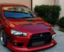 Капот в стиле EVO RalliArt на Mitsubishi Lancer 10