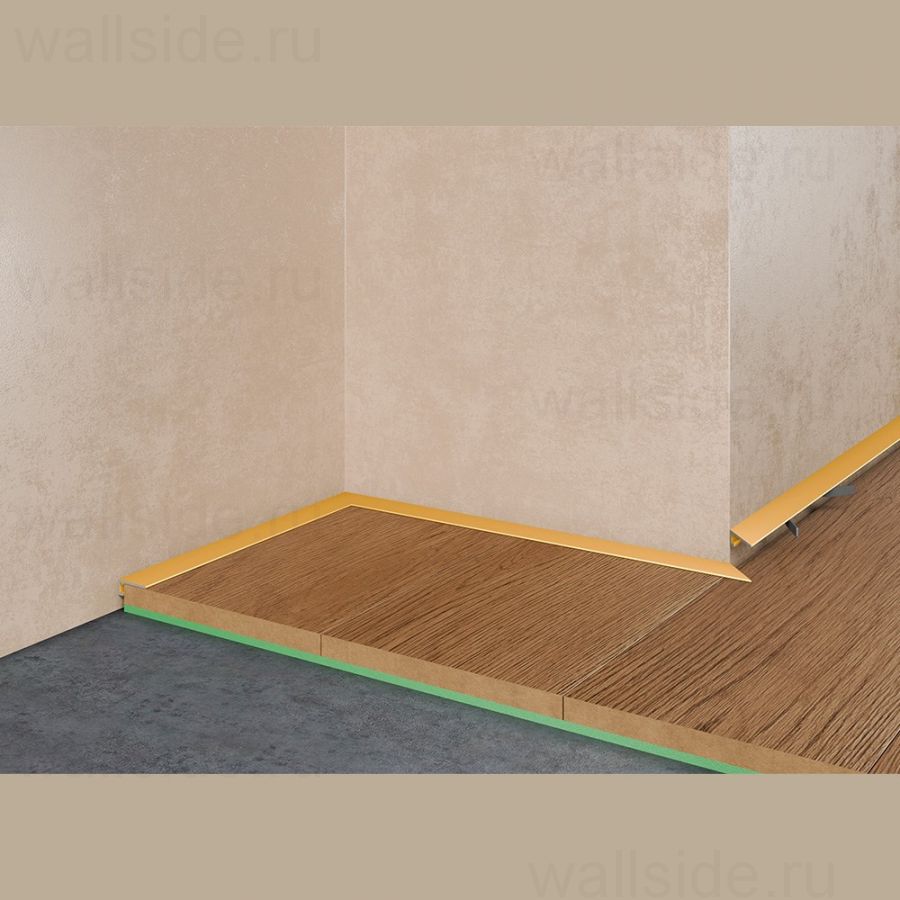 Щелевой микроплинтус Pro Design MINI 7067 золото