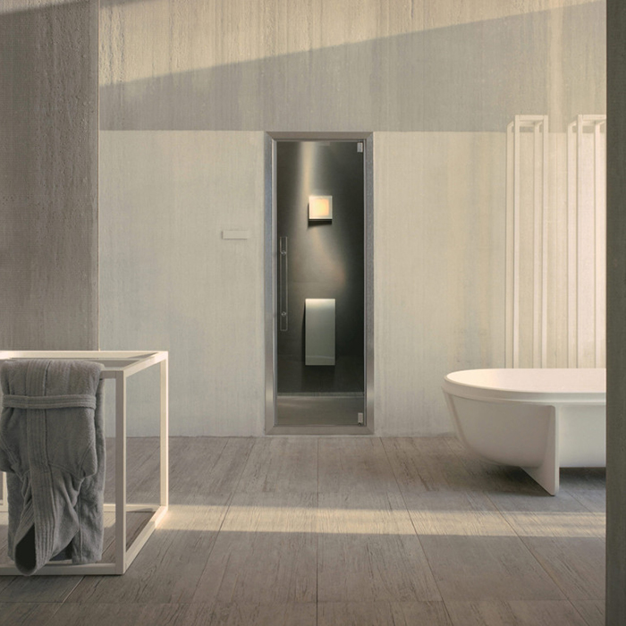 Изображение Парогенератор Effegibi Easysteam Smart 30  42x11x64см, с гидроизоляционным матом Schlüter, производительность пара: 4.4 кг/час, цвет: RAL 9003