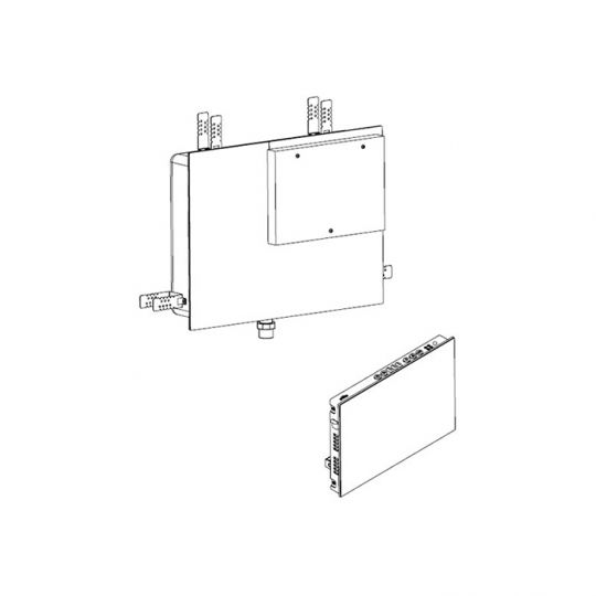 Фото Парогенератор Effegibi Nuvola Smart Power  45 INSIDE Glass 3,5-4,5 м3 со встраиваемой частью, цвет: белое стекло